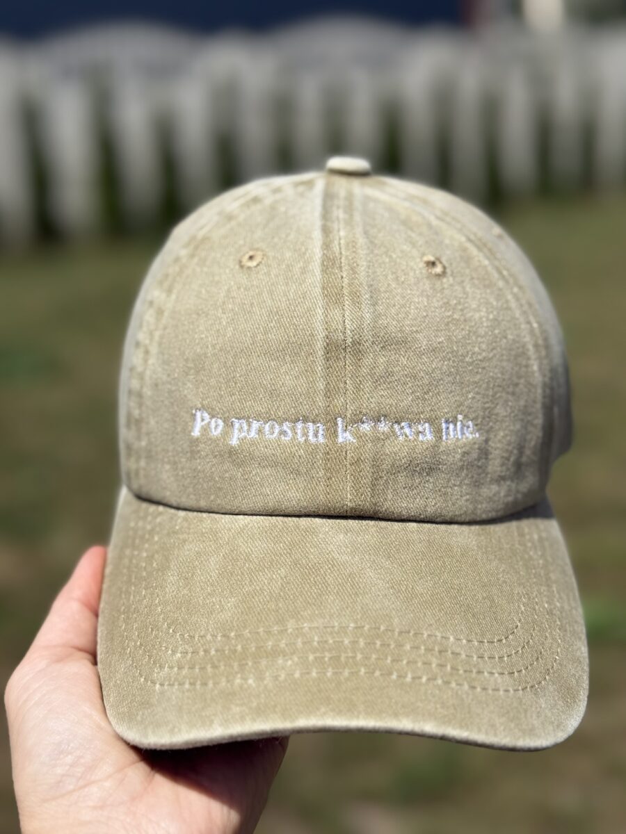 Czapka z daszkiem „Po prostu k**wa nie.”