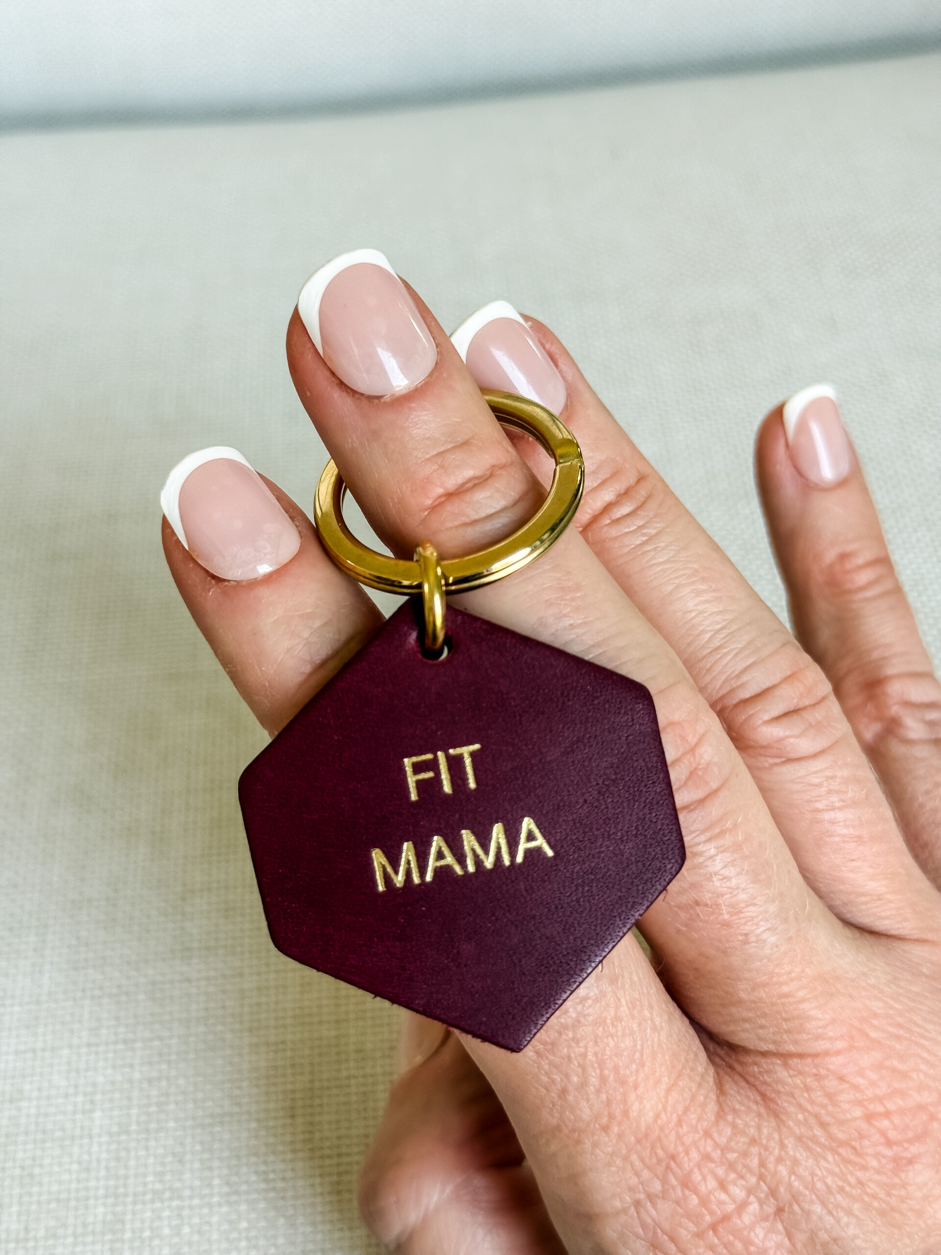 Brelok skórzany "Fit Mama" - obrazek 5
