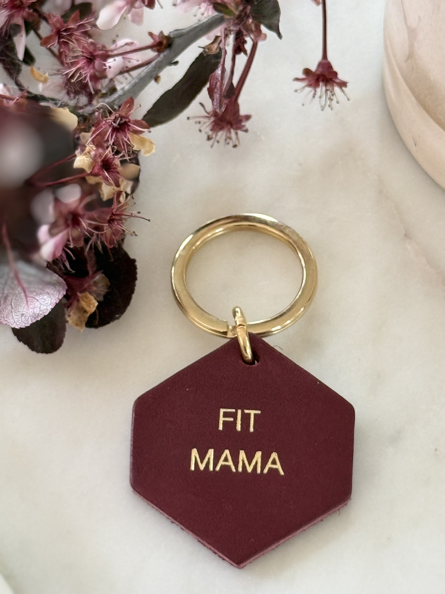 Brelok skórzany "Fit Mama"